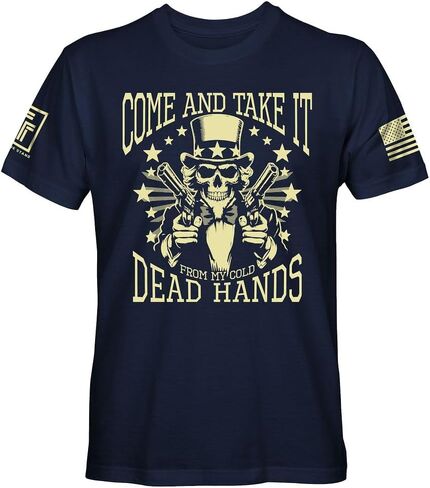 Come and Take it from My Cold Hands Men's Patriotic T-Shirt in Saudi Arabia