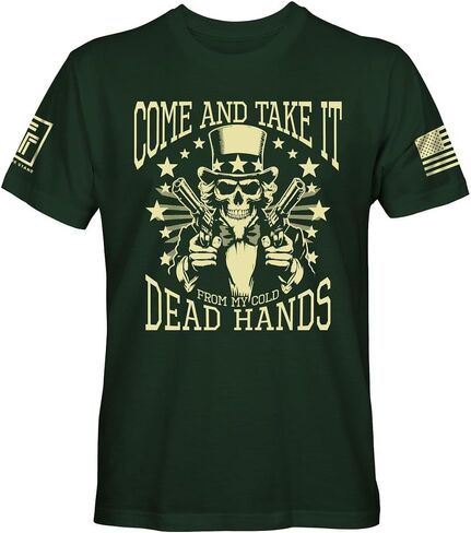 Come and Take it from My Cold Hands Men's Patriotic T-Shirt in Saudi Arabia