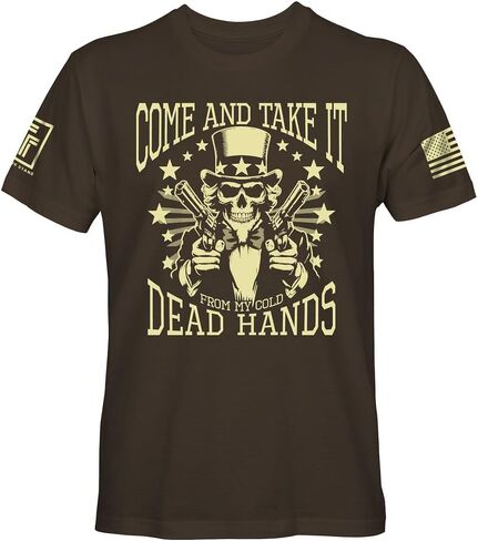 Come and Take it from My Cold Hands Men's Patriotic T-Shirt in Saudi Arabia