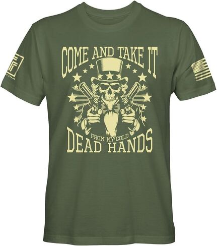 Come and Take it from My Cold Hands Men's Patriotic T-Shirt in Saudi Arabia