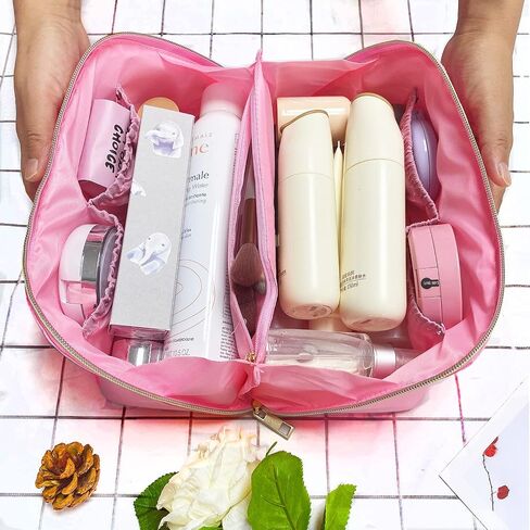 Preppy Bag Stoney Clover Makeup Bag Nylon Cosmetic Bag Preppy Patch Makeup Bag Stuff Makeup Bag Chenille Letter Pouch Stuff Pouch Rose Red Varsity Letter Makeup Bag in Saudi Arabia