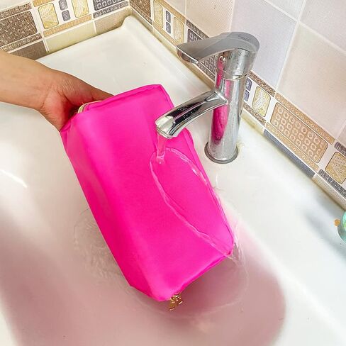Preppy Bag Stoney Clover Makeup Bag Nylon Cosmetic Bag Preppy Patch Makeup Bag Stuff Makeup Bag Chenille Letter Pouch Stuff Pouch Rose Red Varsity Letter Makeup Bag in Saudi Arabia