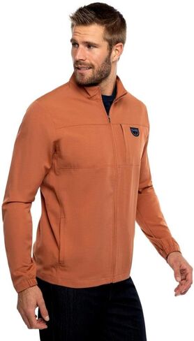 TravisMathew Men's Quick Call Full Zip Jacket, Copper (1MZ237-0COP, US, Alpha, X-Large, Regular, Regular) in Saudi Arabia