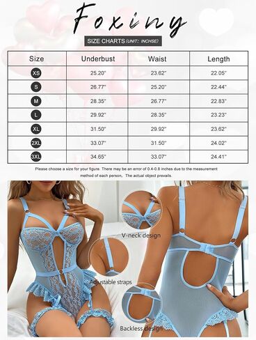 Sexy Strappy Underwire Mesh Lace Sheer Lingerie Teddy Bodysuit Top Set 2 Piece in Saudi Arabia