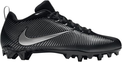 حذاء كرة القدم Vapor Strike 5 TD من Nike للرجال، أسود/فضي معدني، مقاس 11 M US in Saudi Arabia