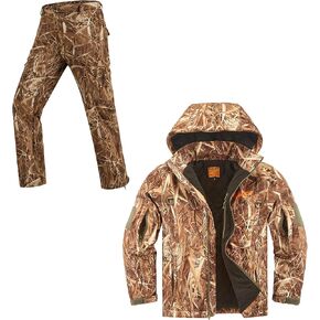 Size L Reed Camo Thick Hunting Jacket and Pants