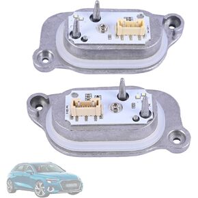 2PCS DRL Daytime Running Light 8V0998473 8V0998474 Compatible with Audi A3 S3 8V 2017-2021 Replace 90070222, 90103617, B011482-A, B101139-A Left & Right Headlight