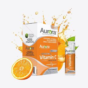 Aurora Nutrascience Micro-Pack Liposomal Vitamin C, Immune Support, 1,000 mg Per Serving, Gluten Free, Non-GMO, 30 Single Serve Packets, 21.7 oz