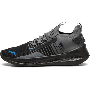 PUMA Men's SOFTRIDE Symmetry FUZION Running Shoe Sneaker, Black-Cool Dark Gray White, 7.5