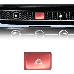 Warning Light Push Button Cover - Compatible with Honda Civic Accord CRV HRV, Automotive Accessories Center Console Air Vent Warning Light Lamp Trim