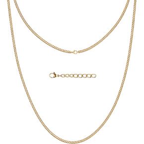 Silvadore 2/4/6mm Mens Necklace Gold/Silver Chain for Men - Stainless Steel Cuban Link Tone - NON-TARNISH & 100% Waterproof - Lifetime Jewelry UK - 18/20/22/24 Inch (2024 release)