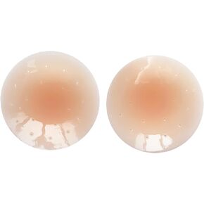 Reusable Silicone Nipple Covers for Women, Set of 2, Nude，Expert - grade silicone,Sticky Breast Petals,Ultra-thin and Breathable