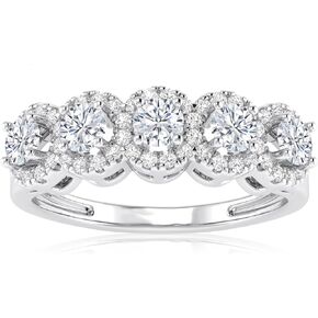 3 Carat t.w. NATURAL Diamond Wedding Band Ring (D-E Color VS1-VS2 Clarity)