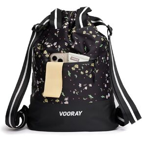 VOORAY 23L Flex Cinch Drawstring Backpack – Lightweight Travel Bag, Sports Gym Bag for Women and Men, Weekender Bag