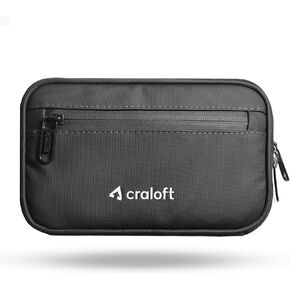 Polyester Passport Holder Pouch, Passport Wallet Cover Bag for Men, Women & Family - Compact Travel Essentials Organizer (Black-CPH2)