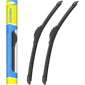 Gavimnal® 26"+20" Silicone Wiper Blades Replacement For Toyota Camry 2018-2023 Highlander 2008-2019 Dodge Grand Caravan 08-20 Ford Edge 2007-2014,All-Season Front Windshield Wiper Blades(Set of 2)