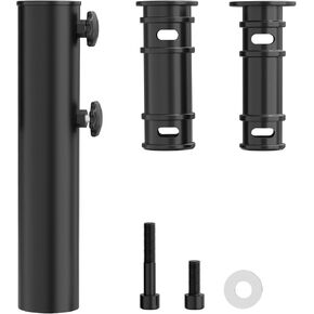 Universal Umbrella Pole Mount Replacement, Stainless Steel Umbrella Pole Bracket, Heavy Duty Umbrella Base Tube Pole Holder, Umbrella Base Replacement Parts for Garden Backyard Balcony Poolside