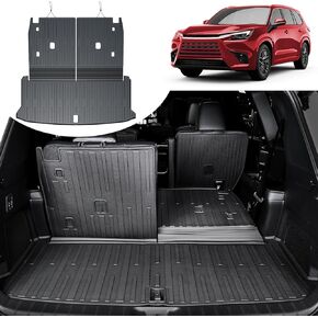 Cargo Mat Fit for 2024 2025 Lexus TX, Trunk Mat Seat Backrest 2 in 1 Mat All-Weather TPE Odorless Trunk Mat for Lexus TX350 TX500h TX550h+ Accessories