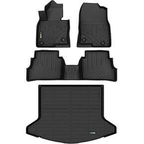 HAFIDI® Floor Mats & Cargo Liner Set Fit for Mazda CX5 2023 2024 2025 All Weather Protection TPE Anti-Slip Automotive Full Set Floor Liners Custom Mazda CX-5 Accessories - Black in Kuwait
