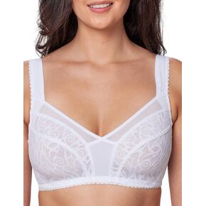 Women's Plus Size Bra Mary, Bra Women No Underwire Large Bust, Minimizer Full Coverage Wide Padded Straps
