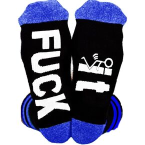 Fuck Off Socks Funny Funky Novelty Crew Socks For Women Men Teens Dress Tube Stocking Stuffer Christmas Gifts