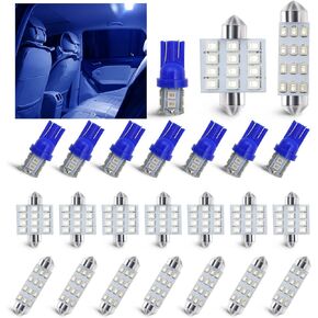 stymart 24 PCS Interior Car Lights, Dome Light Car Bulb Kit Set T10 31mm 41mm LED Interior Replacement Bulbs for Car Interior Lights Dome Lights Plate Lights Map Lights Door Lights License(Pink)