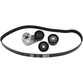 MOTOKU Belt Tensioner and Serpentine Belt Pulley for BMW 530i 2017, 535i 2010-2017, 540i 2017, 640i 2012-2018, 740i 2013-2015, 740Li 2013-2015, X5 2011-2018, X6 2010-2019 3.0 L6