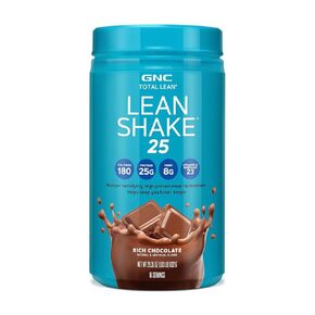 GNC Total Lean Shake 25 Protein Powder | Protein Meal Replacement with Fiber | Fuels Metabolism and Supports Lean Muscle | Vanilla Bean | 16 Servings