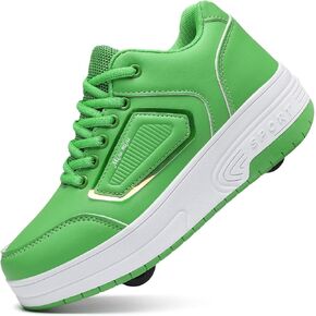 Rolling Skate Shoes for Boys Girls Roller Sneaker with Wheels Fashion Footwear Skate Wheeled Shoe for Kids Christmas Birthday Children Show Gift