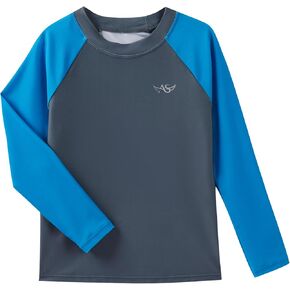 Angel season Rash Guard for Boys UPF 50+ Swim Shirt Long Sleeve Bathing Suit Summer UV Protection Sun Shirts Rashgurad