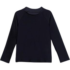 Gottex Boys Kids Toddler and Little Black Rash Guard Long Sleeve Swimsuit Uv Sun Protection Bathing Suit