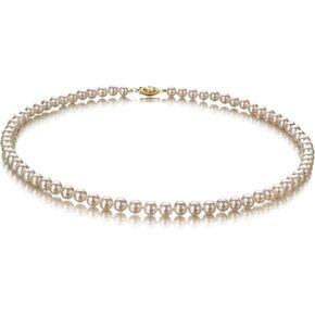 White 5-5.5mm AA Quality Freshwater Gold filled Cultured Pearl Necklace For Women