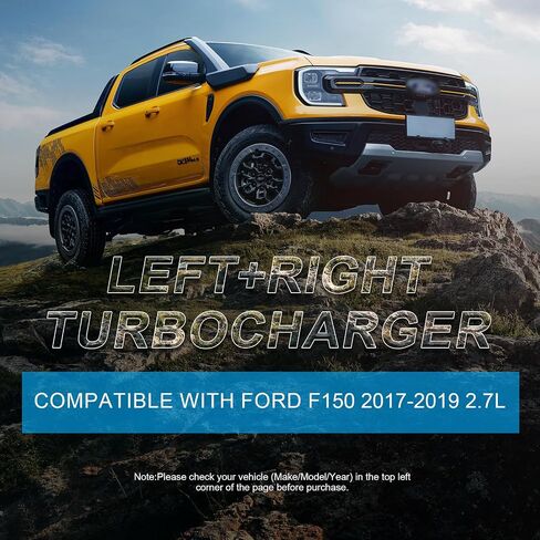 53039880406 53039880407 Twin Turbocharger Left Right kit Fit For 2017-2019 Ford F150 2.7L Turbo OE# JT4E-6K682-AB JT4E6K682AC+FL3Z6K682D+FL3Z6K682E in Kuwait
