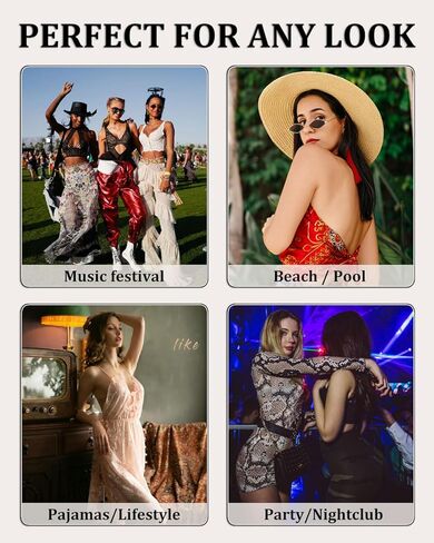 أغطية الحلمات للنساء للاستعمال مرة واحدة لحفلات Raves فطائر اللحم وأغطية الثدي ملصقات 20 قطعة باللون الأسود in Kuwait