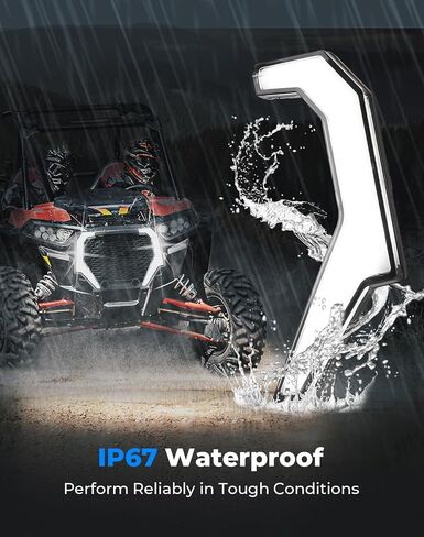 KEMIMOTO Turn Signal Fang Lights مجموعة توقيع أمامية مقاومة للماء متوافقة مع 2014-2017 RZR XP 1000/ RZR XP4 1000، 2015-2017 RZR 900/ RZR-4 900/ RZR-S 900/ RZR-XC 900 in Saudi Arabia