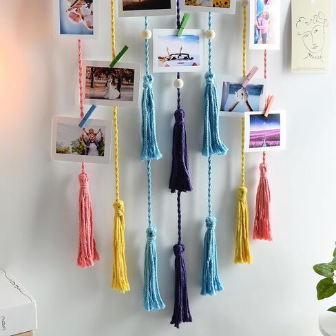 ShangTianFeng Clip Photo Holder, Boho Bedroom Decor, Teenage Girl Room Decor, Birthday Gifts for Grandma, for Mom, Women Gifts, Granddaughter and Grandson, Black Photo Holder Gifts in Saudi Arabia