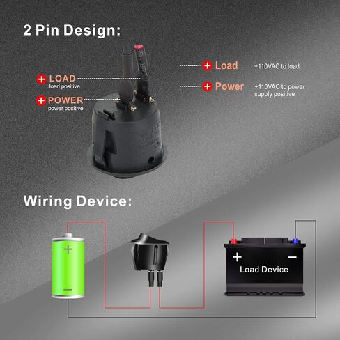 APIELE 5Pcs Rocker Switch ON Off KCD1 Mini Round Toggle Switch SPST 2Pin Snap-in Design Car Boat Automotive with Wires Pre-Wired AC 6A/250V 10A/125V 12VDC in Saudi Arabia