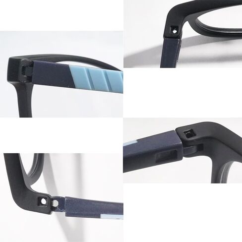 Child Eyeglass Arms 1 Pair Glasses Replacement Temple TR Silicone Frame Arms Dark Blue Screw Screwdriver in Saudi Arabia