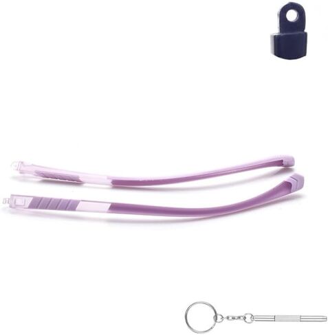Child Eyeglass Arms 1 Pair Glasses Replacement Temple TR Silicone Frame Arms Dark Blue Screw Screwdriver in Saudi Arabia