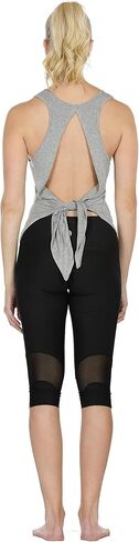 icyzone Tie Back Yoga Tops for Women, Lightweight Workout Athletic Tanks, Breathable Gym Shirts in Saudi Arabia