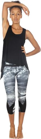icyzone Tie Back Yoga Tops for Women, Lightweight Workout Athletic Tanks, Breathable Gym Shirts in Saudi Arabia