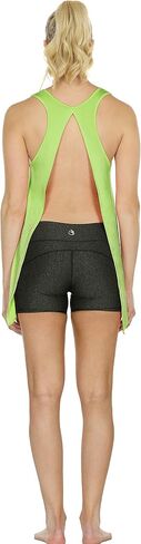 icyzone Tie Back Yoga Tops for Women, Lightweight Workout Athletic Tanks, Breathable Gym Shirts in Saudi Arabia