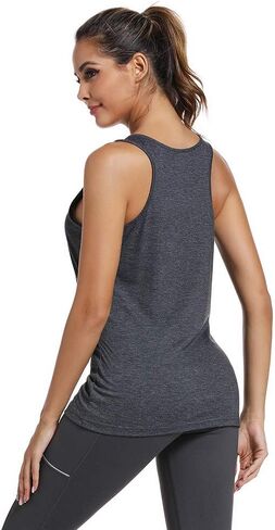 FANNOO Workout Tank Tops for Women-Goal Weight Womens Funny Saying Fitness Gym Racerback Sleeveless Shirts in Kuwait