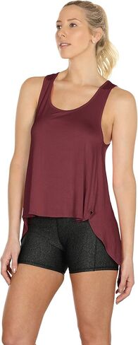 icyzone Tie Back Yoga Tops for Women, Lightweight Workout Athletic Tanks, Breathable Gym Shirts in Kuwait