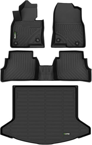 HAFIDI® Floor Mats & Cargo Liner Set Fit for Mazda CX5 2023 2024 2025 All Weather Protection TPE Anti-Slip Automotive Full Set Floor Liners Custom Mazda CX-5 Accessories - Black in Kuwait
