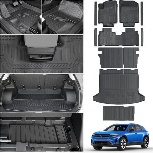 Cargo Mat for Honda Prologue 2024 2025, Trunk Mat with Backrest Mat All Weather Protection Back Seat Cover Protector for 2025 Honda Prologue Accessories in Kuwait
