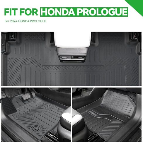 Cargo Mat for Honda Prologue 2024 2025, Trunk Mat with Backrest Mat All Weather Protection Back Seat Cover Protector for 2025 Honda Prologue Accessories in Kuwait