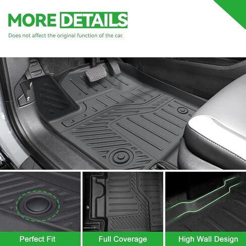 Cargo Mat for Honda Prologue 2024 2025, Trunk Mat with Backrest Mat All Weather Protection Back Seat Cover Protector for 2025 Honda Prologue Accessories in Kuwait
