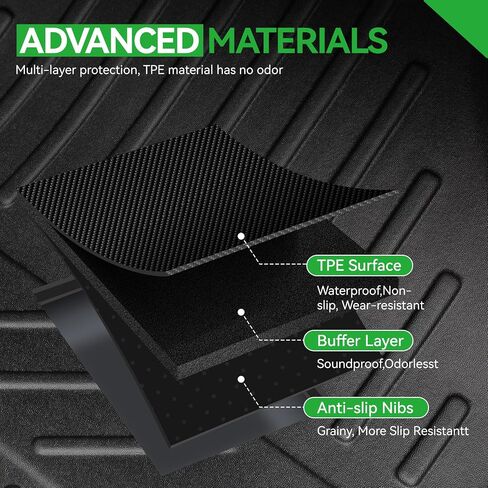 Cargo Mat for Honda Prologue 2024 2025, Trunk Mat with Backrest Mat All Weather Protection Back Seat Cover Protector for 2025 Honda Prologue Accessories in Kuwait