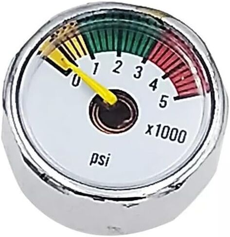 Paintball PCP Air Rifle Micro Pressure Gauge Manometre Manometer 1/8" NPT 21-22g (0-3000psi) in Saudi Arabia